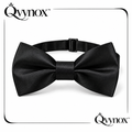 qvynox Classic Black Satin-Look Bow Tie — product overview